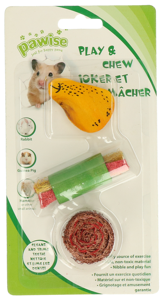 Pawise Wooden Loofah Pretty Toys 