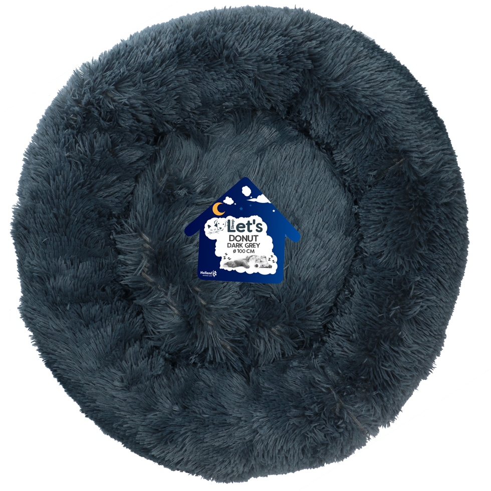 Let's Sleep Donut Dunkelgrau XXL