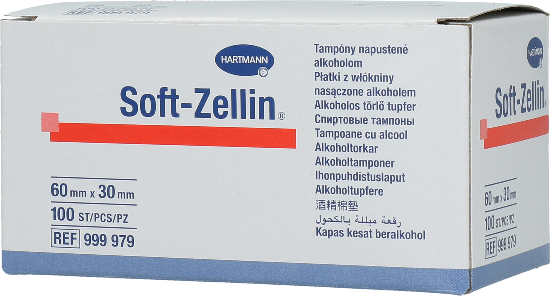 Hartmann Soft-Zellin Alcohol Zitzen Tupfer 