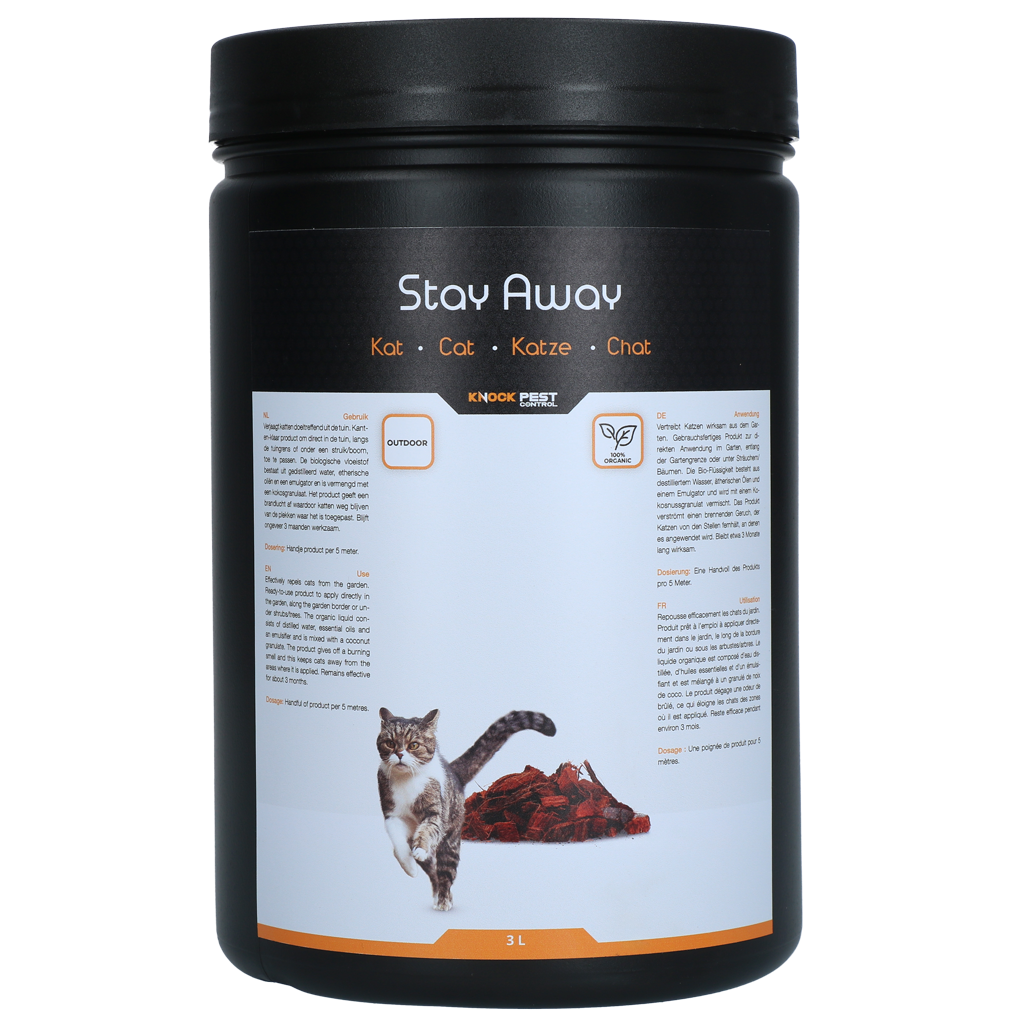 Knock Pest Stay Away Katze Garten 3000 ml