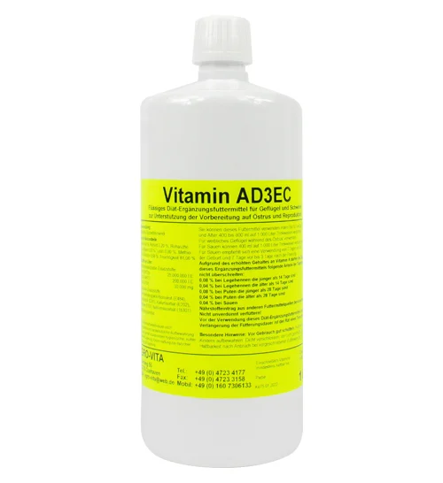 Vitamin A D3 E C - 12 Flaschen à 1 Liter
