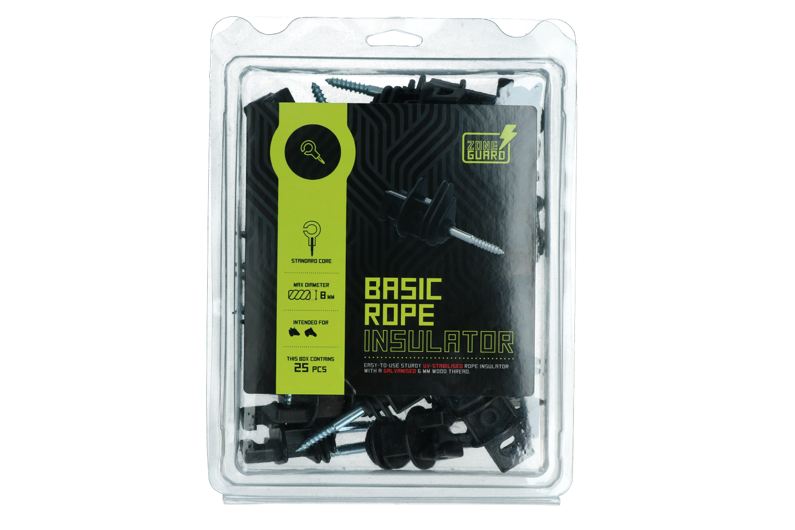 ZoneGuard Isolator 6 mm kern voor koord tot 8 mm 