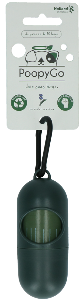 PoopyGo Spender inkl. 15 Beutel Lavendelduft 