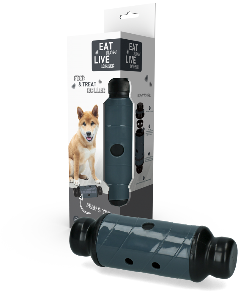 Eat Slow Live Longer Feed & Treat Roller Grau L