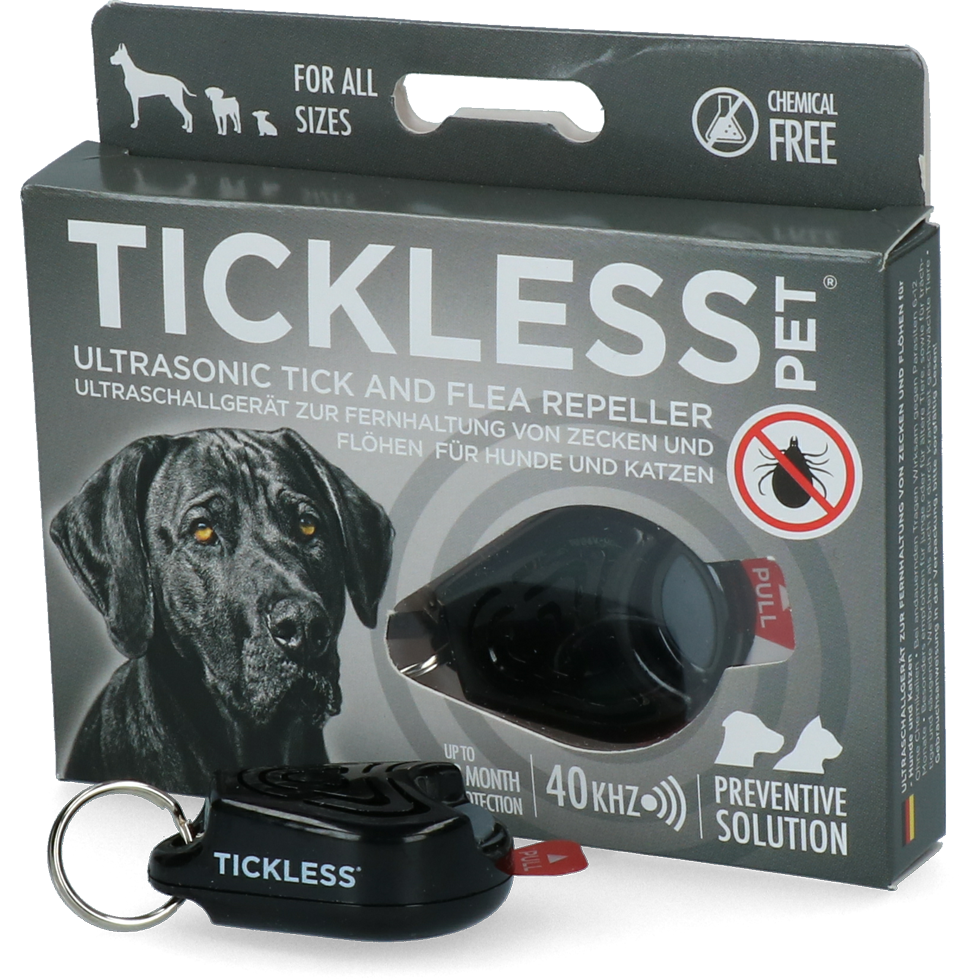 Tickless Pet Mindestschutz von 6 Monaten Schwarz