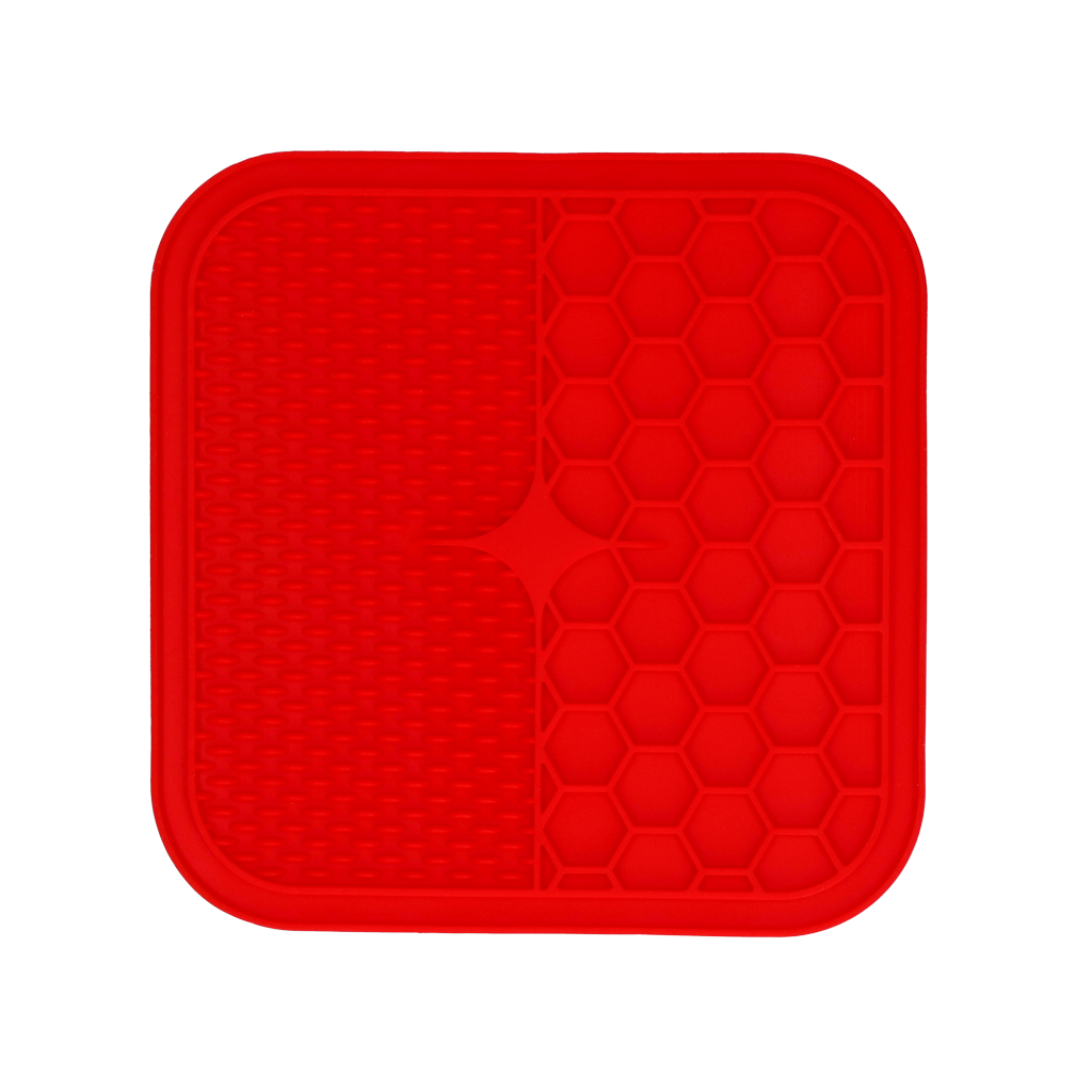 Eat Slow Live Longer Lick Mat Duo M Rot