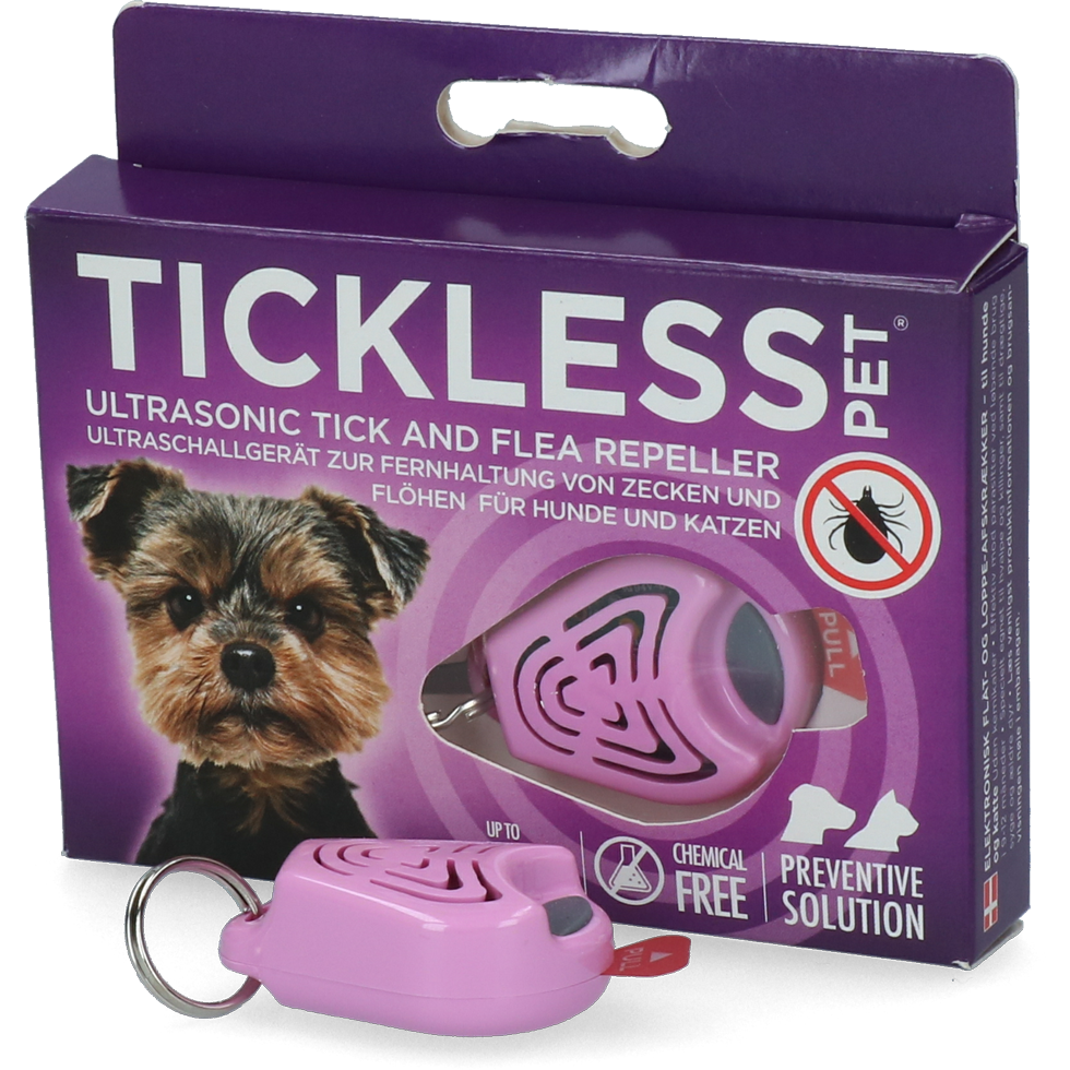 Tickless Pet Mindestschutz von 6 Monaten Rosa