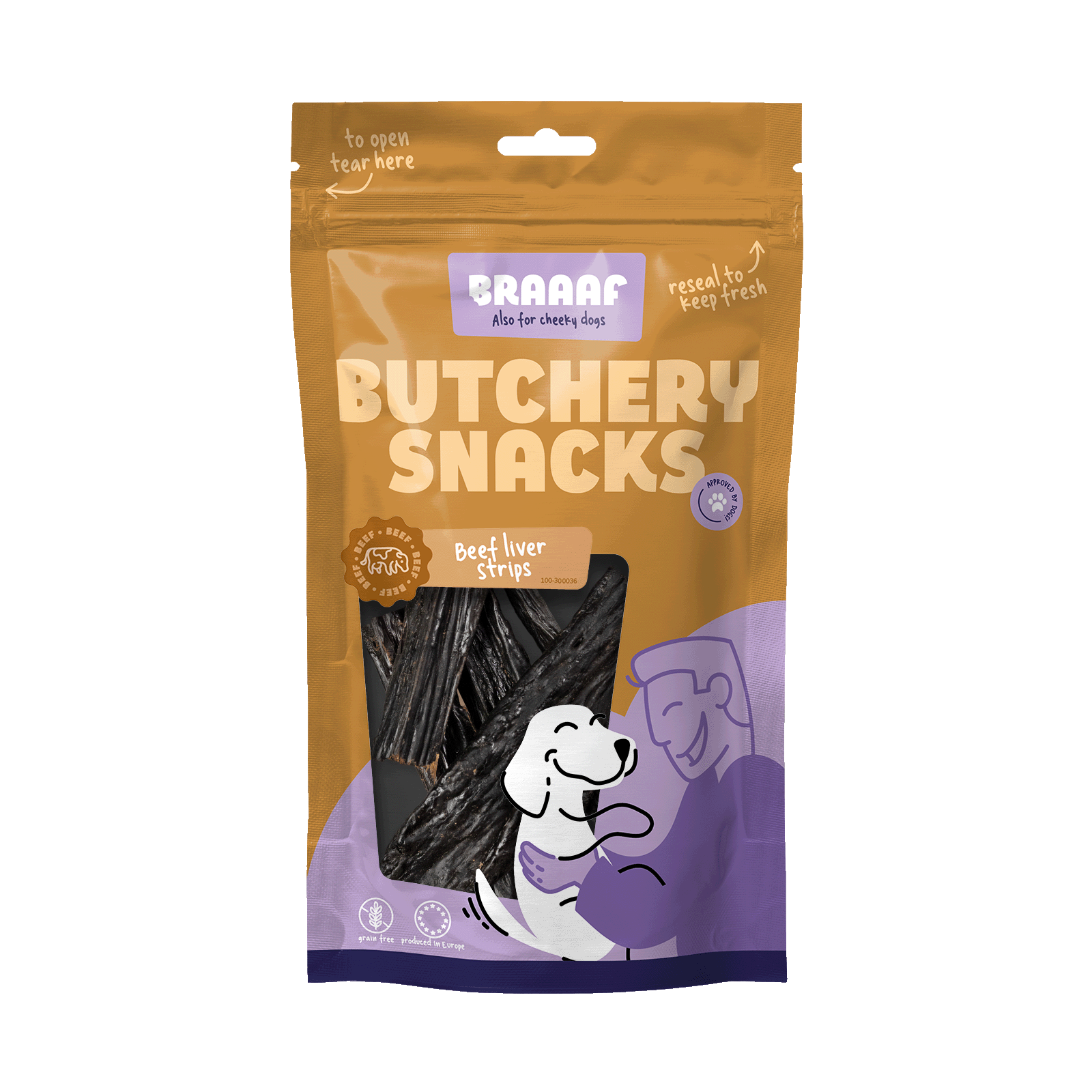 Braaaf Butchery Snacks Rinderleberstreifen 150 g