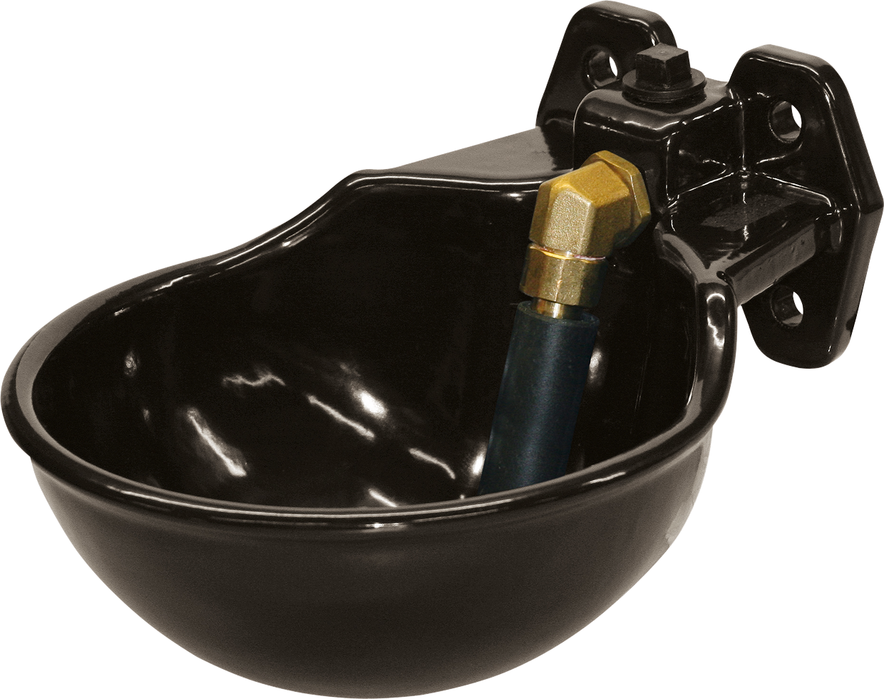 Tränkebecken + Rohrventil emailliert Kompletter Satz